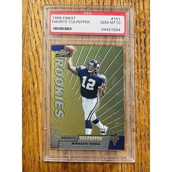 1999 Topps Finest #151 Daunte Culpepper RC Rookie PSA 10 Vikings - Picture 1 of 2
